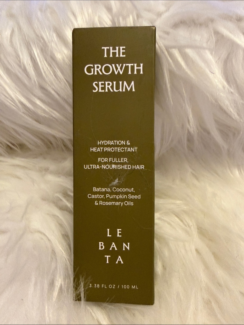 NIB Lebanta The Growth Serum for Hair Hydration & Heat Protectant 3.38 fl oz
